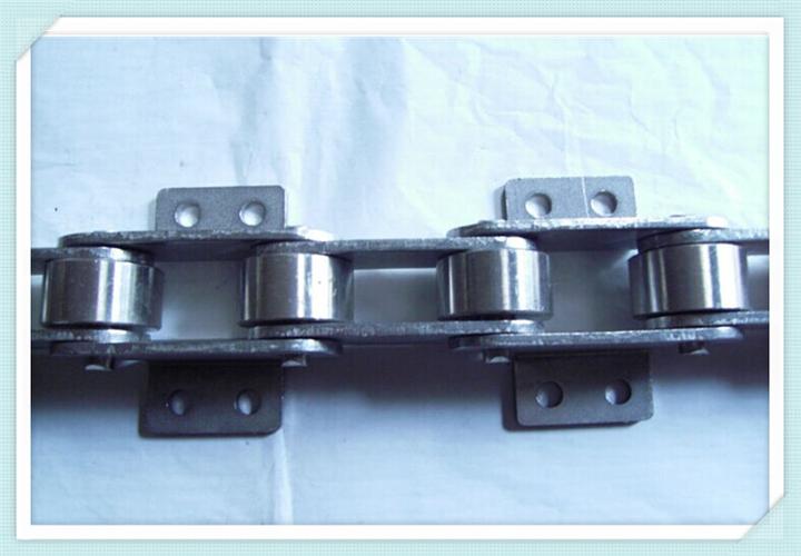 不锈钢弯板链条   输送链条主要是用于输送物品,物料的链条,其与传动
